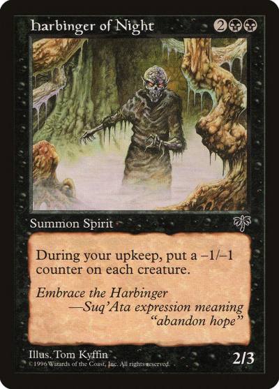 Harbinger of Night MIR-128 Mirage Magic card