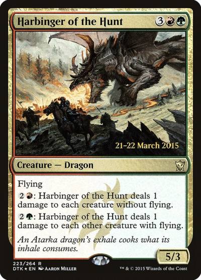 Harbinger of the Hunt PDTK-223S Dragons of Tarkir Promos Magic card