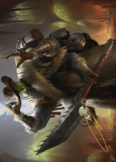 Hardbristle Bandit // Hardbristle Bandit AOTJ-13 Outlaws of Thunder Junction Art Series Magic card