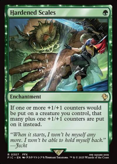 Hardened Scales FIC-307 Final Fantasy Commander Magic card