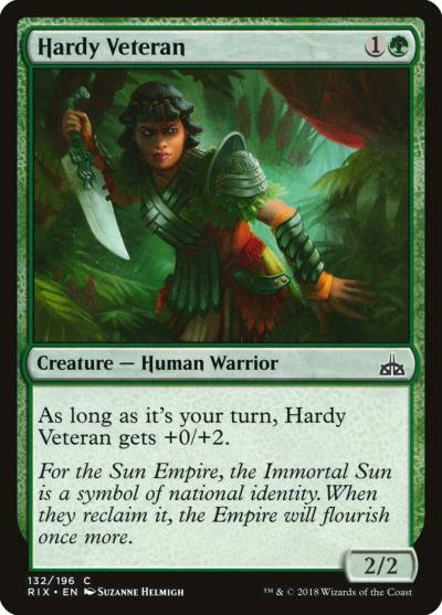Hardy Veteran RIX-132 Rivals of Ixalan Magic card