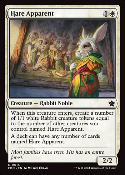 Hare Apparent 15 Foundations Magic card