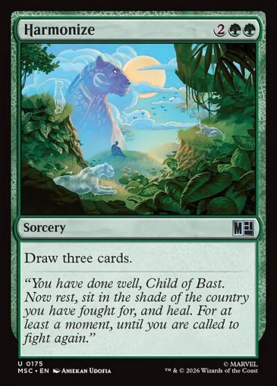 Harmonize MSC-175 Marvel Super Heroes Commander Magic card