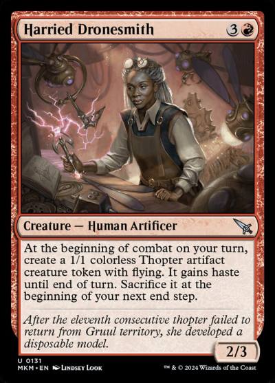 Harried Dronesmith 131 Murders at Karlov Manor Magic card