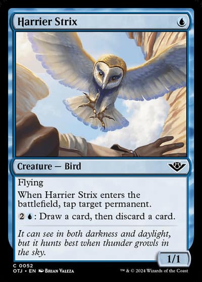 Harrier Strix 52 Outlaws of Thunder Junction Magic card