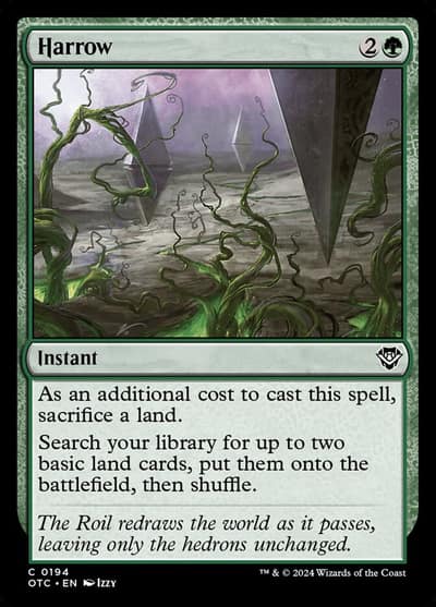 Harrow OTC-194 Outlaws of Thunder Junction Commander Magic card