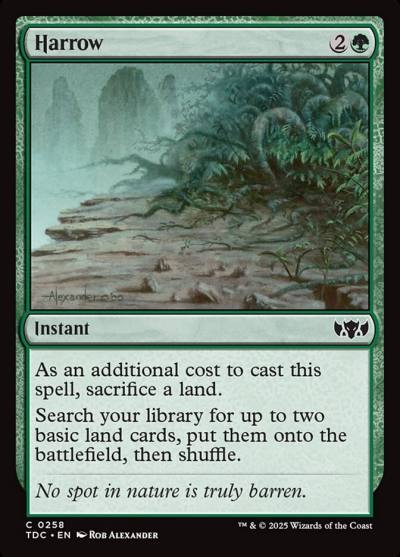 Harrow TDC-258 Tarkir: Dragonstorm Commander Magic card