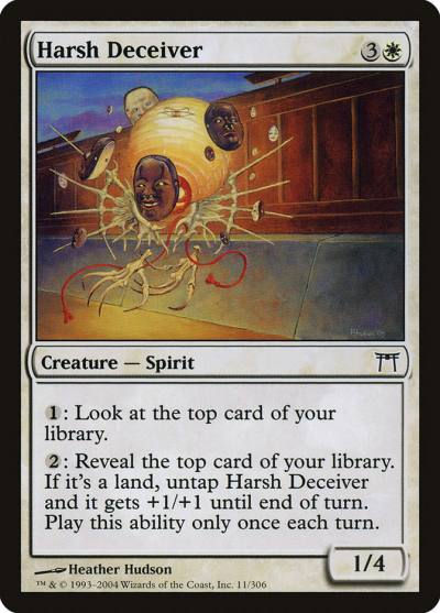 Harsh Deceiver 11 Champions of Kamigawa Magic card
