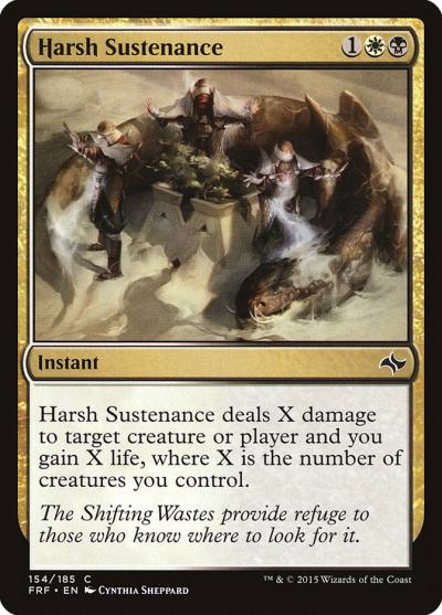 Harsh Sustenance FRF-154 Fate Reforged Magic card
