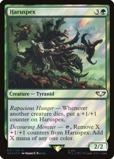 Haruspex 40K-91STAR Warhammer 40,000 Commander Magic card