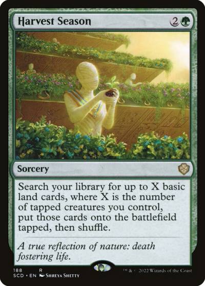 Harvest Season SCD-188 Starter Commander Decks Magic card