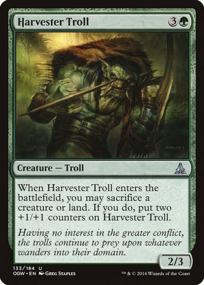 Harvester Troll 133 Oath of the Gatewatch Magic card
