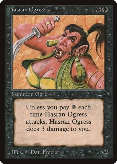 Hasran Ogress ARN-27 Arabian Nights Magic card