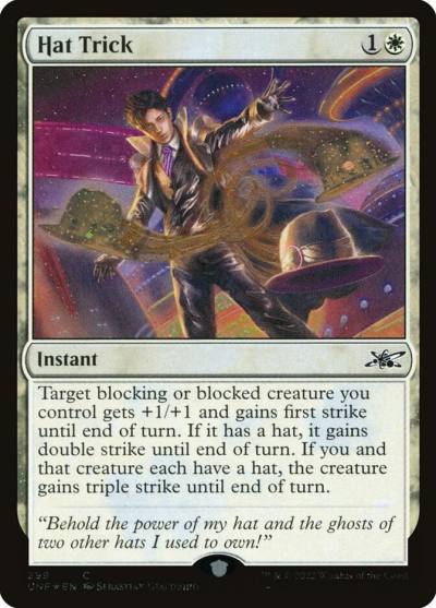 Hat Trick UNF-299 Unfinity Magic card