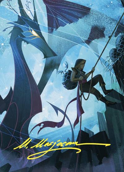 Hatching Plans // Hatching Plans AWOE-66 Wilds of Eldraine Art Series Magic card