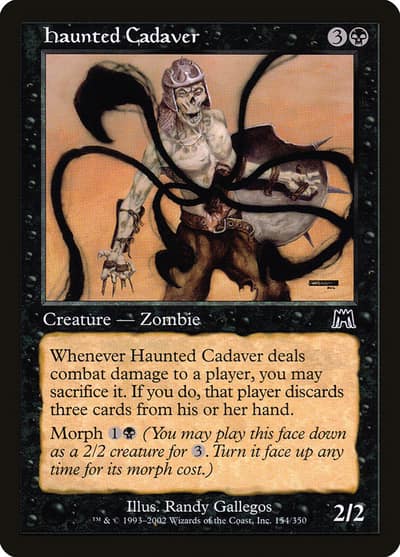 Haunted Cadaver 154 Onslaught Magic card