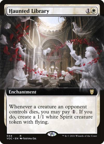 Haunted Library VOC-44 Crimson Vow Commander Magic card