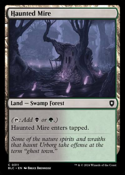 Haunted Mire BLC-311 Bloomburrow Commander Magic card