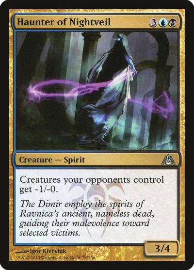 Haunter of Nightveil 76 Dragon's Maze Magic card
