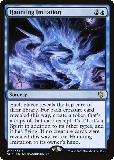 Haunting Imitation VOC-13 Crimson Vow Commander Magic card