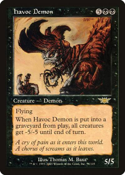 Havoc Demon LGN-74 Legions Magic card
