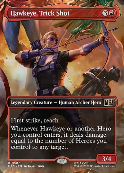 Hawkeye, Trick Shot 506 Marvel Super Heroes Commander Magic card