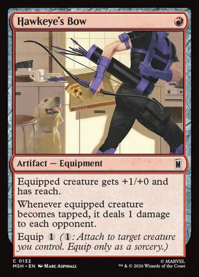 Hawkeye's Bow MSH-132 Marvel Super Heroes Magic card