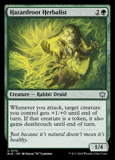 Hazardroot Herbalist BLB-174 Bloomburrow Magic card