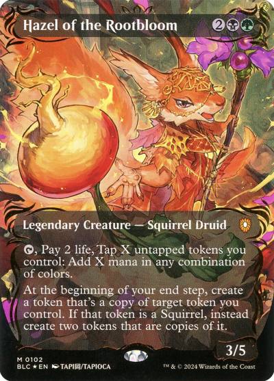 Hazel of the Rootbloom BLC-102 Bloomburrow Commander Magic card