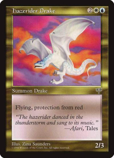 Hazerider Drake MIR-268 Mirage Magic card