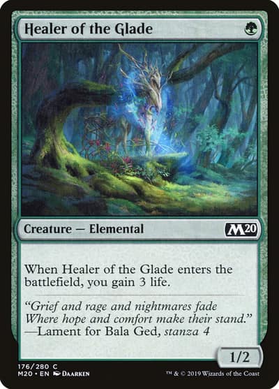 Healer of the Glade 176 Core Set 2020 Magic card