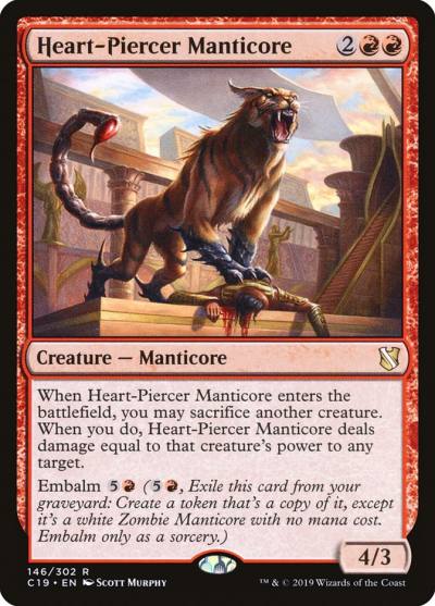 Heart-Piercer Manticore C19-146 Commander 2019 Magic card