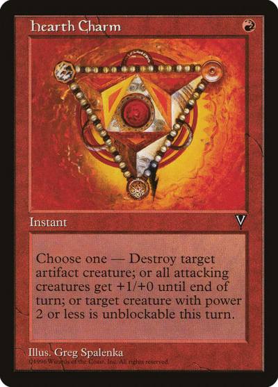 Hearth Charm VIS-82 Visions Magic card
