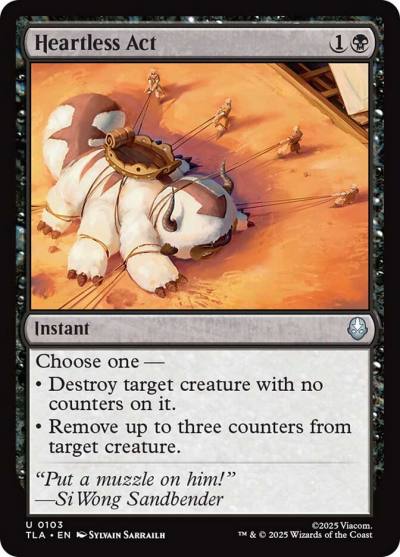 Heartless Act TLA-103 Avatar: The Last Airbender Magic card
