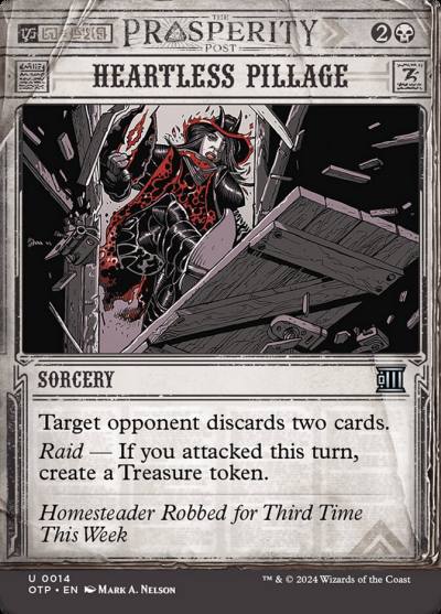 Heartless Pillage OTP-14 Breaking News Magic card