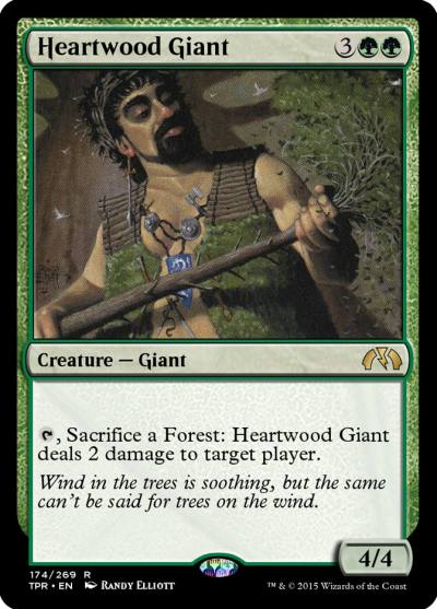 Heartwood Giant TPR-174 Tempest Remastered Magic card