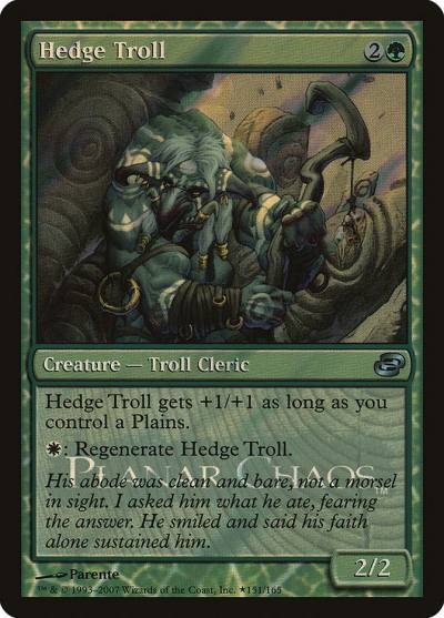 Hedge Troll PPLC-151STAR Planar Chaos Promos Magic card