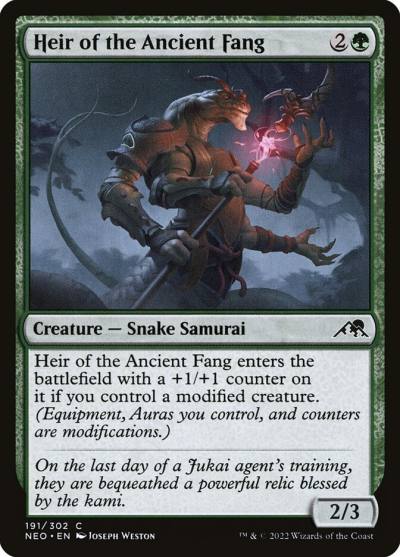 Heir of the Ancient Fang NEO-191 Kamigawa: Neon Dynasty Magic card