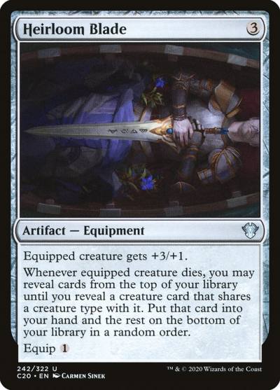 Heirloom Blade C20-242 Commander 2020 Magic card