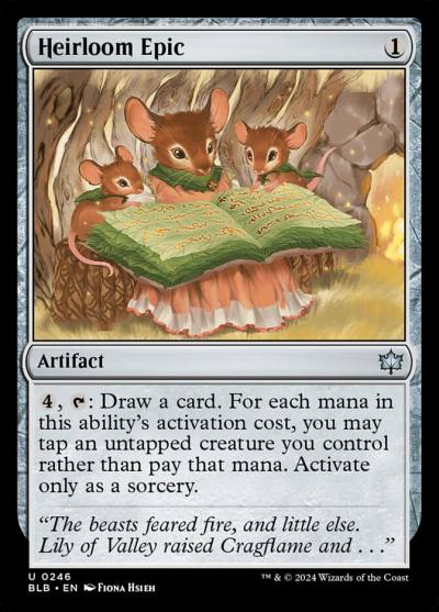 Heirloom Epic BLB-246 Bloomburrow Magic card