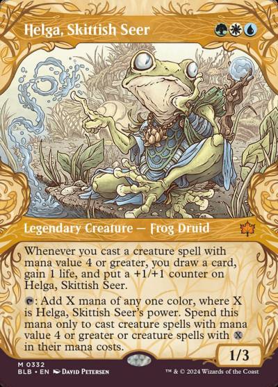 Helga, Skittish Seer BLB-332 Bloomburrow Magic card