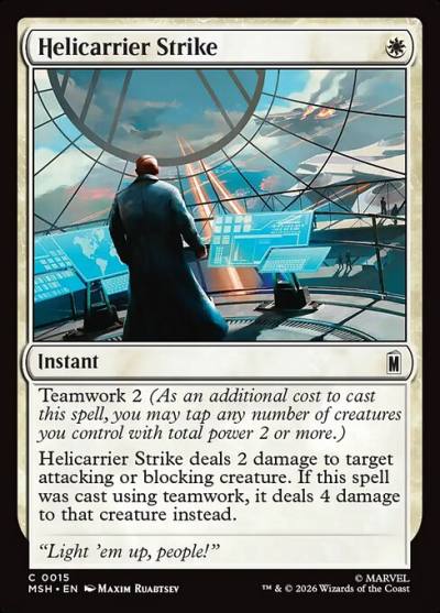 Helicarrier Strike MSH-15 Marvel Super Heroes Magic card