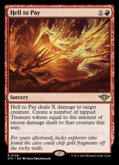 Hell to Pay OTJ-126 Outlaws of Thunder Junction Magic card