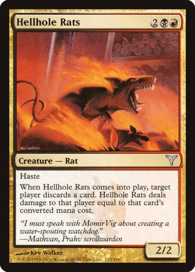 Hellhole Rats DIS-113 Dissension Magic card