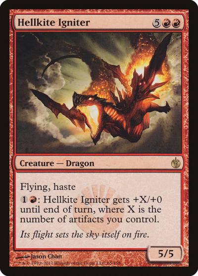 Hellkite Igniter MBS-65 Mirrodin Besieged Magic card