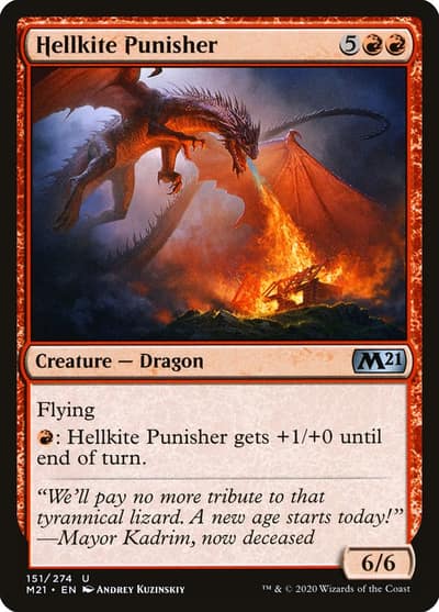 Hellkite Punisher 151 Core Set 2021 Magic card