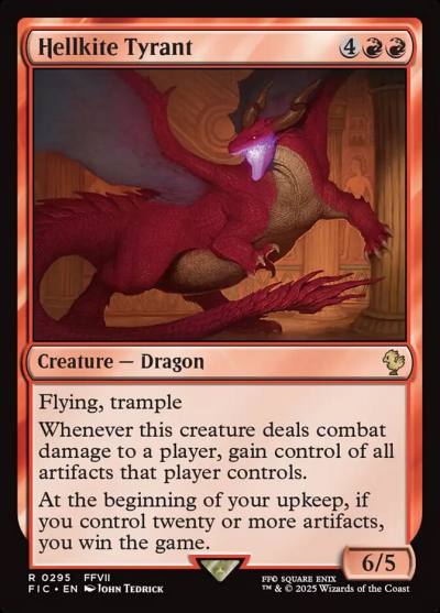 Hellkite Tyrant FIC-295 Final Fantasy Commander Magic card