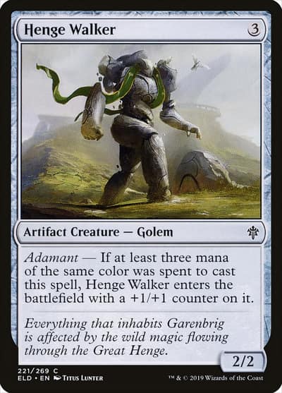 Henge Walker 221 Throne of Eldraine Magic card