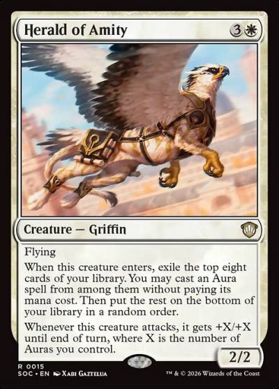 Herald of Amity SOC-15 Secrets of Strixhaven Commander Magic card