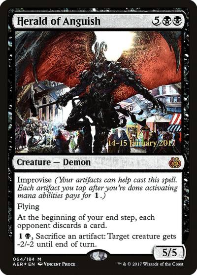 Herald of Anguish PAER-64S Aether Revolt Promos Magic card